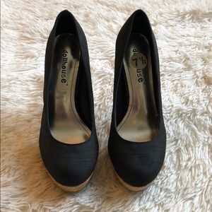 Black high heels